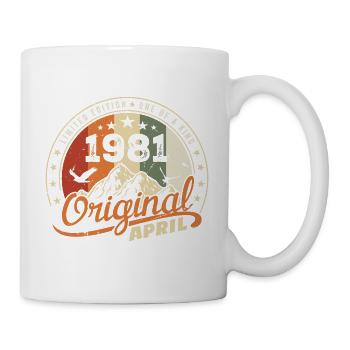 Original Avril 1981 Cadeau Millésime Avril 1981 - Mug blanc - blanc - Droite