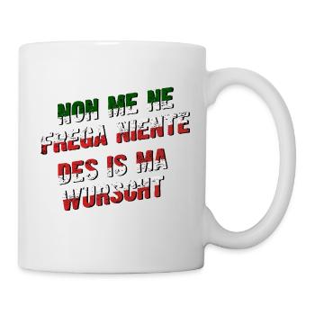 non me ne frega niente - das ist mir egal - Tasse - Weiß - Rechts