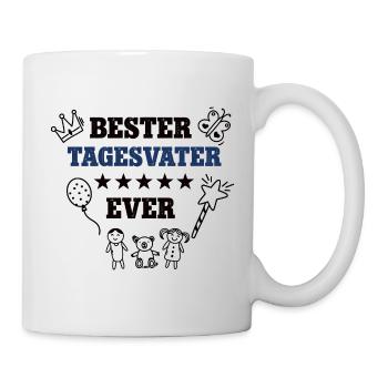 Bester Tagesvater Erzieher Tagesväter Tagesvaeter - Tasse - Weiß - Rechts