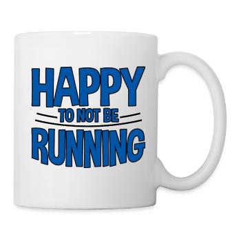 Heureux de ne pas courir 2 - Mug blanc - blanc - Droite