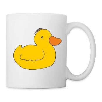 ente entchen - Tasse - Weiß - Rechts