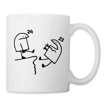 24 Jahre alt Geschenkidee Humor Geburtstag 24 Jahre alt - Tasse - Weiß - Rechts