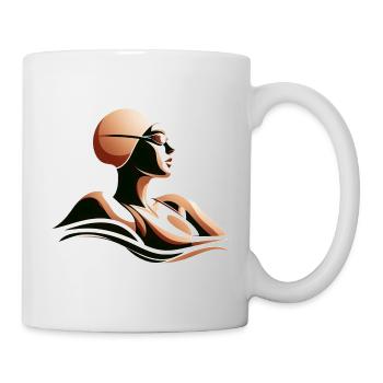 Swimming - Tasse - Weiß - Rechts