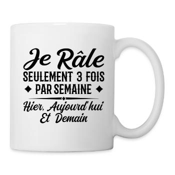 I only grumble 3 times a week funny gift - Mug - white - Right