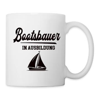 Bootsbauer in Ausbildung Bootsbauerausbildung Boot - Tasse - Weiß - Rechts