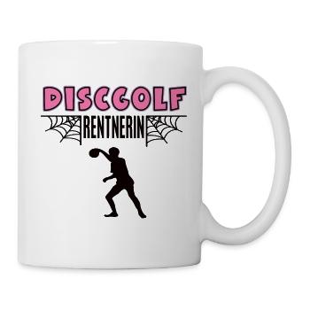 Discball Rentnerin Discballerin Rente Ruhestand - Tasse - Weiß - Rechts