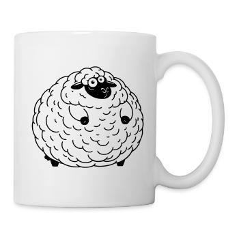 Mouton gras - Mug blanc - blanc - Droite