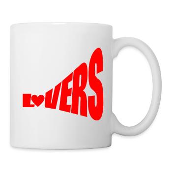 lovers declare their love to each other - Mug - white - Right