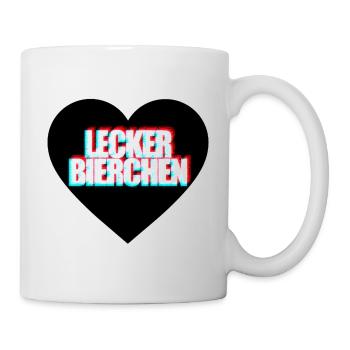 Lecker Bierchen - Tasse - Weiß - Rechts
