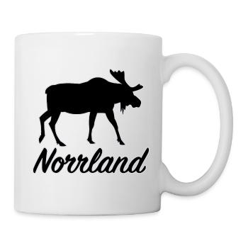 Norrland Elch Sverige Nordschweden Schweden - Tasse - Weiß - Rechts