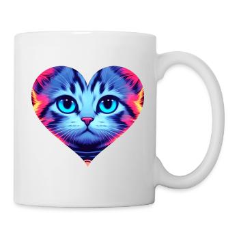 Kitten in the heart 💞 - Mug - white - Right