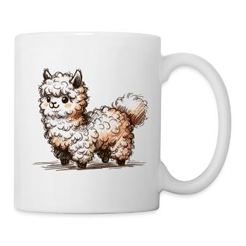 Lama - Tasse - Weiß - Rechts