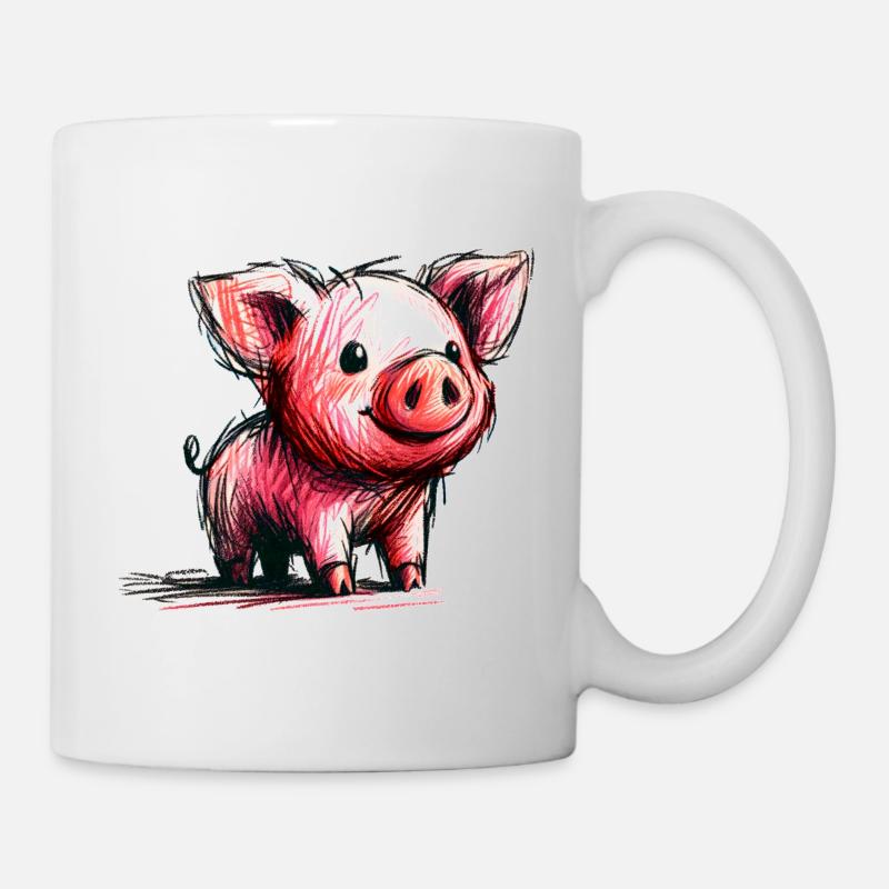 Piglet - Mug - white