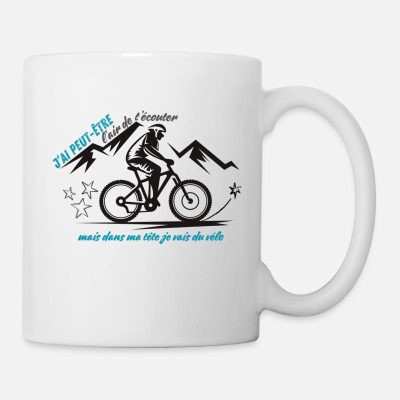 Je fais du vélo - Mug blanc - blanc