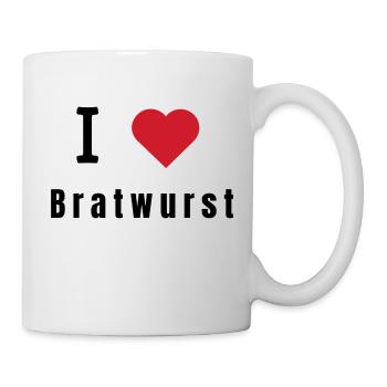 I love Bratwurst - Mug - white - Right