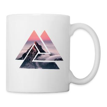 Geometric Alps Mountains - Mug - white - Right