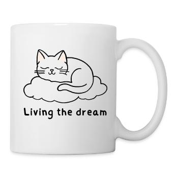 Vivre le rêve - Mug blanc - blanc - Droite