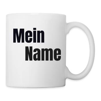 Mein Name - Tasse - Weiß - Rechts