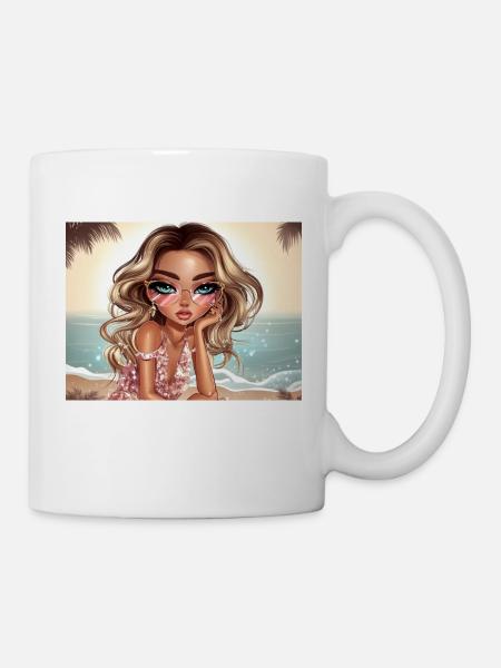 BellaBeauts beach - Mug - white