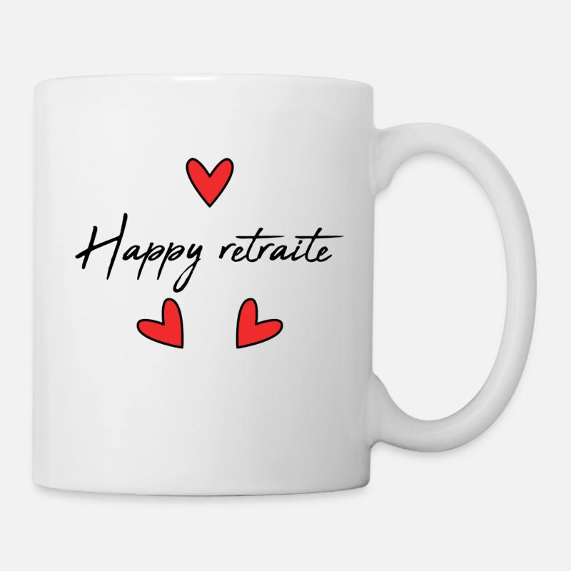 RETRAITE. COLLEGUE. RETRAITE. RETRAITEE. RETRAITE. - Mug blanc - blanc