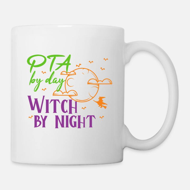 PTA Halloween | Witch by night - Tasse - Weiß