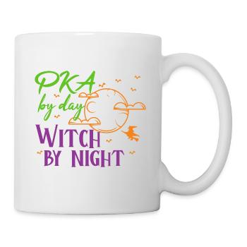 PKA Halloween | Witch by night - Tasse - Weiß - Rechts