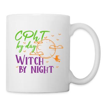 CPhT Halloween | Witch by night - Tasse - Weiß - Rechts