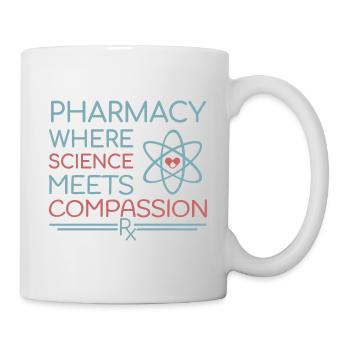 Apotheke where science meets compassion - Tasse - Weiß - Rechts