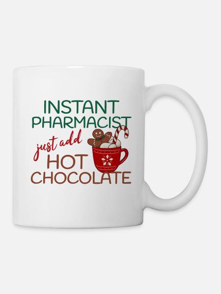 Instant Pharmacist Hot Chocolate Weihnachten - Tasse - Weiß