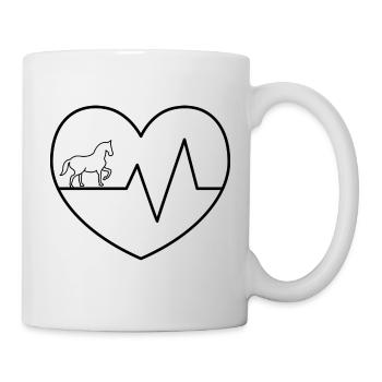 Pferdeliebe - Tasse - Weiß - Rechts