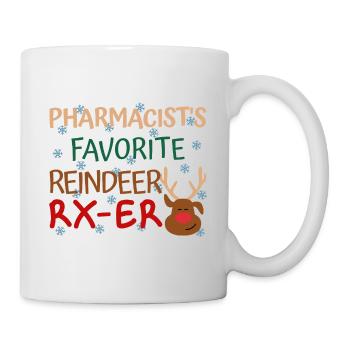 Pharmacist Weihnachten favorite Reindeer - Tasse - Weiß - Rechts