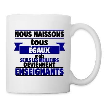 Les meilleurs enseignants - Mug blanc - blanc - Droite