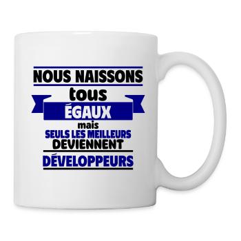 Les meilleurs développeurs - Mug blanc - blanc - Droite