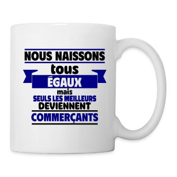 Les meilleurs commerçants - Mug blanc - blanc - Droite