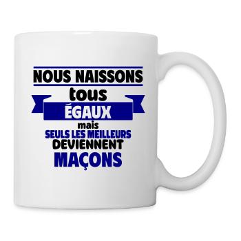 Les meilleurs maçons - Mug blanc - blanc - Droite