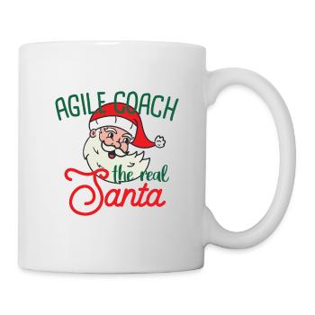 Agile Coach Noël, le vrai Noël du Père Noël - Mug blanc - blanc - Droite