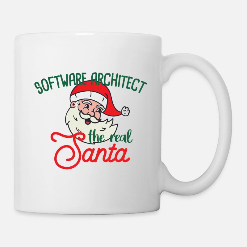 Software Architect xmas the real Santa Christmas - Mug - white