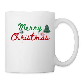 Frohe Weihnachten Hemd - Tasse - Weiß - Rechts