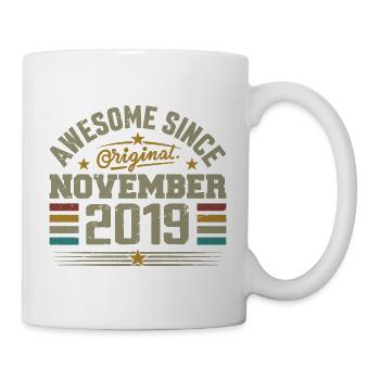 November 2019 Geburtstagsgeschenk | November 2019 - Tasse - Weiß - Rechts