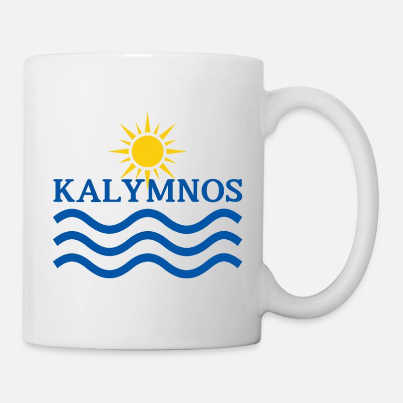 KALYMNOS Greece, Sun Waves - Mug - white