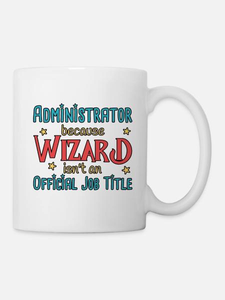 Admin Wizard Administrator - Tasse - Weiß