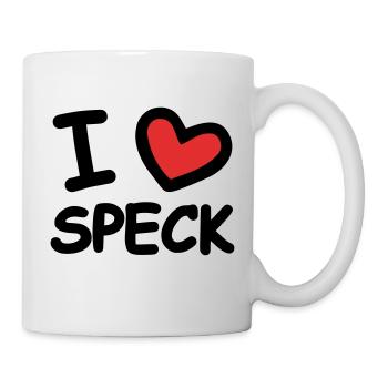 I Love Speck - Tasse - Weiß - Rechts