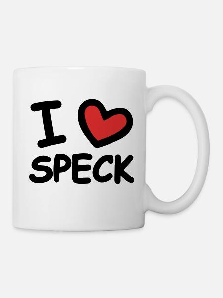 I Love Speck - Tasse - Weiß