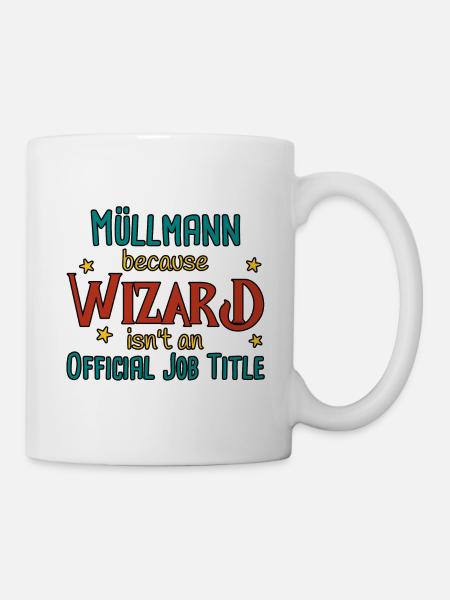 Müllmann Wizard - Tasse - Weiß