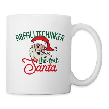 Technicien des déchets, le vrai Père Noël - Mug blanc - blanc - Droite
