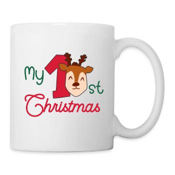 My first Christmas Baby 1st Xmas - Tasse - Weiß - Rechts