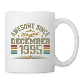 Décembre 1995 - Cadeau Anniversaire December 1995 - Mug blanc - blanc - Droite