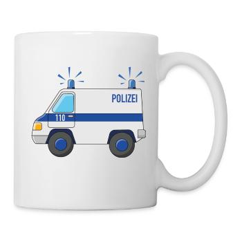 Voiture de police 110 - Mug blanc - blanc - Droite