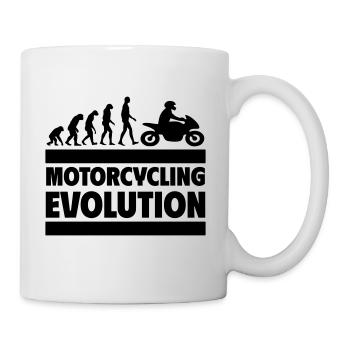 Motorcycle Evolution Perfect for bikers and fans - Mug - white - Right