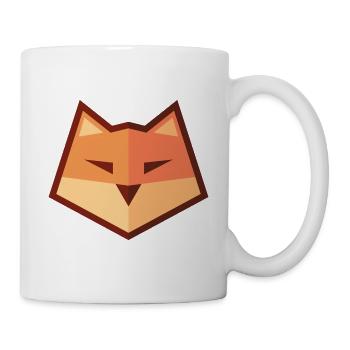 Renard vectoriel - Mug blanc - blanc - Droite